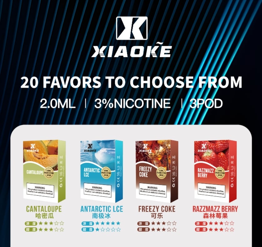 xiaoke煙彈一代.jpg XIAOKE梟客電子煙煙彈 一代霧化彈 高品質口感與超值性價比的首選