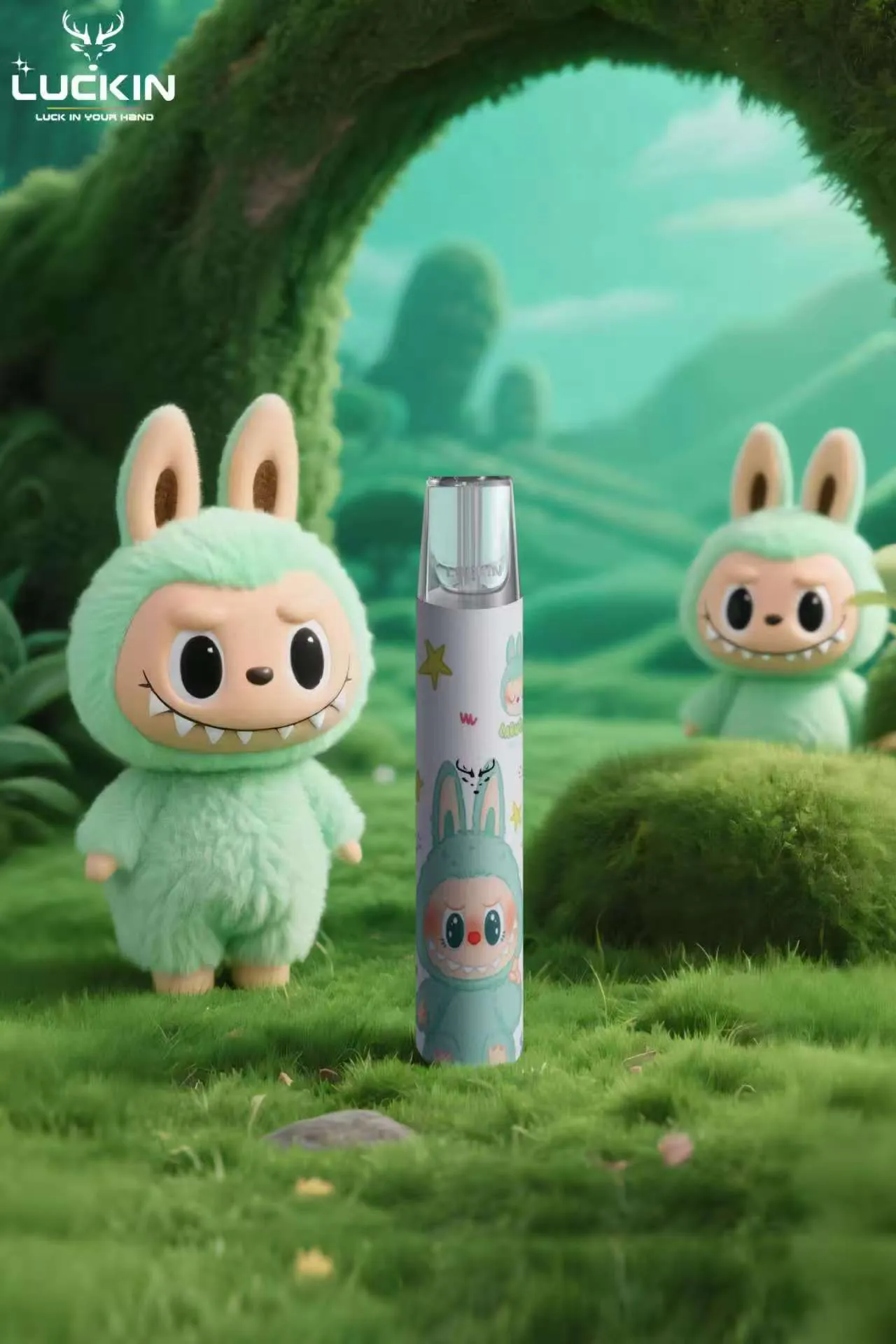 labubu-luckin-vape-dvice-1.webp 幸運主機 Labubu聯名款 Luckin霧化桿 拉佈佈 台灣現貨
