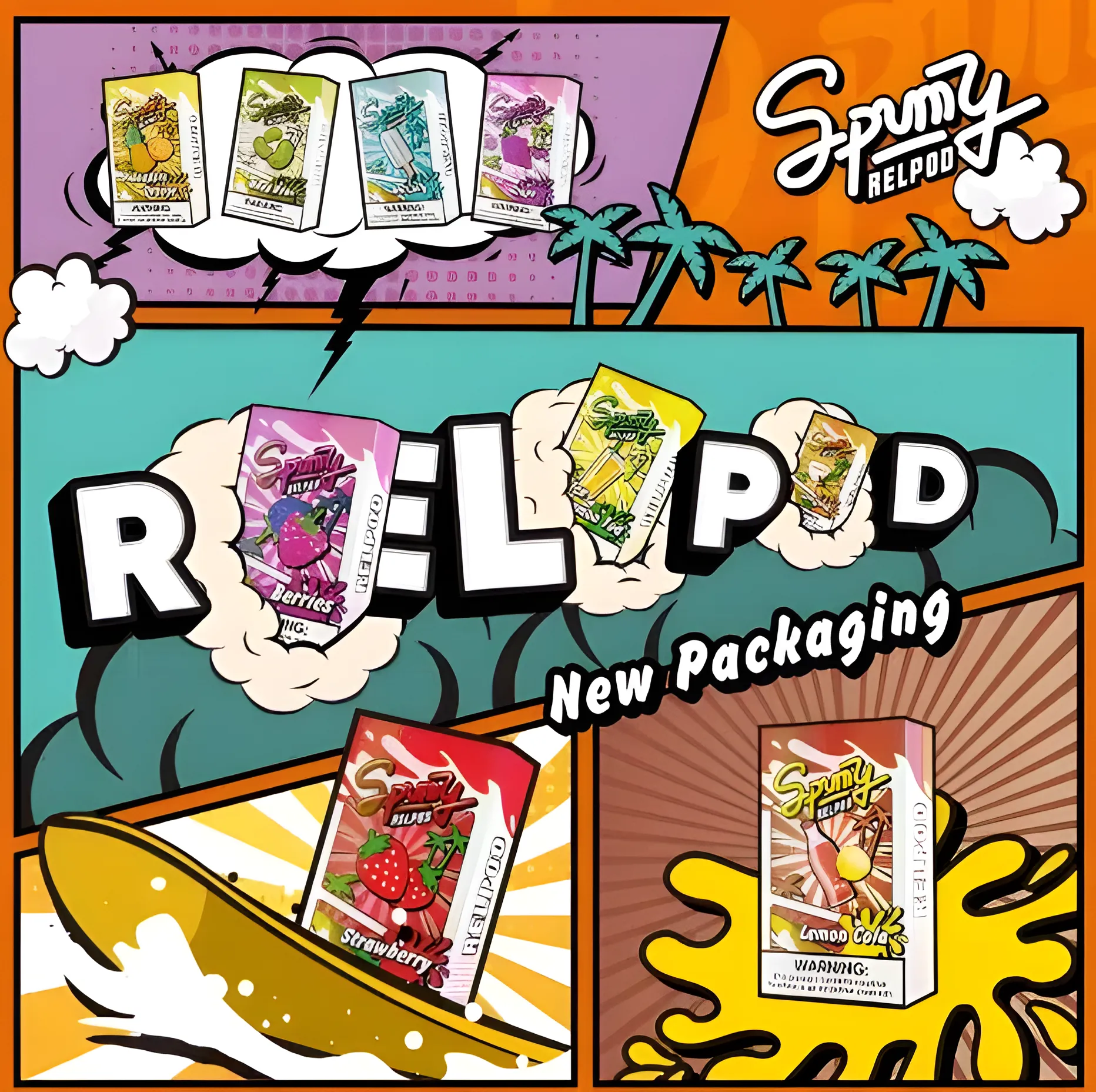 spumy-5th-pods-1.webp SPUMY冰熊5代煙彈/3%尼古丁濃度/多種口味可選 | 3顆裝